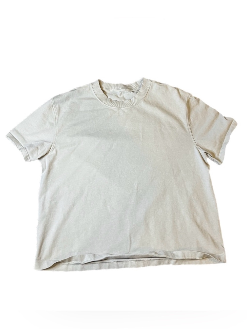 Lululemon White/Bone Tshirt - size 6